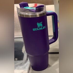 Stanley Purple Travel Mug with Teal Logo